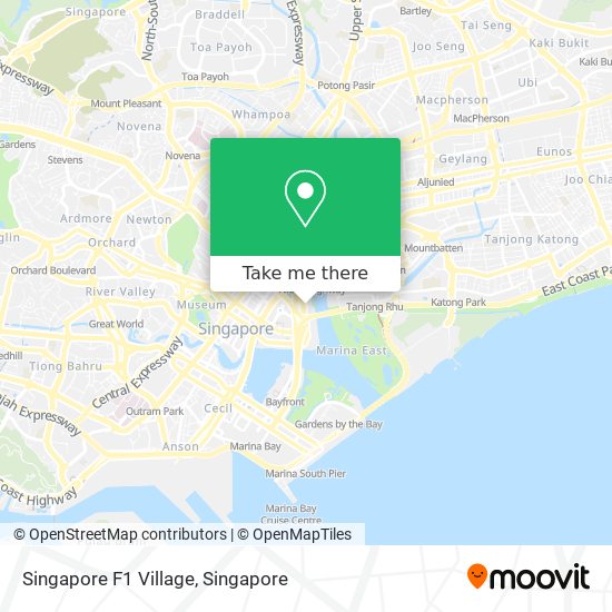 Singapore F1 Village map