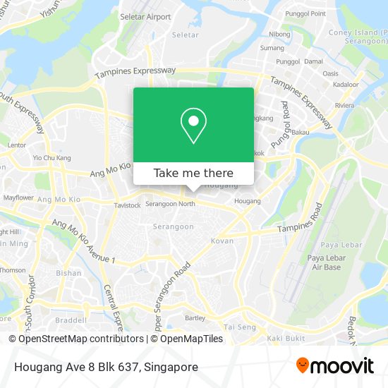 Hougang Ave 8 Blk 637地图
