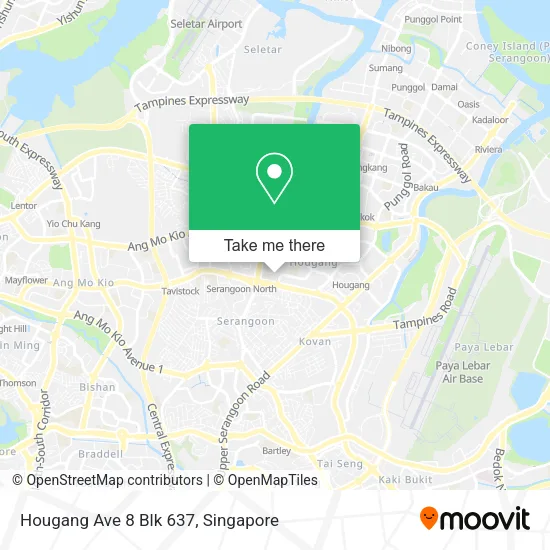 Hougang Ave 8 Blk 637 map