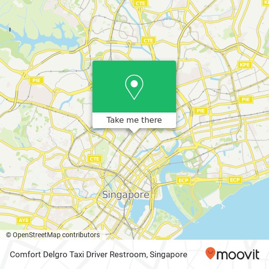 Comfort Delgro Taxi Driver Restroom map