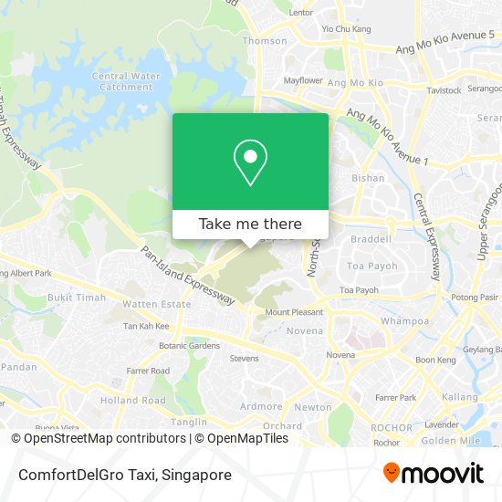 ComfortDelGro Taxi map