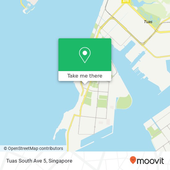 Tuas South Ave 5 map