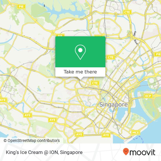 King's Ice Cream @ ION map