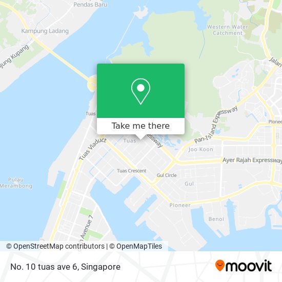 No. 10 tuas ave 6地图