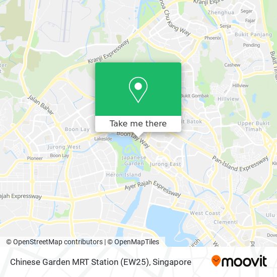 Chinese Garden MRT Station (EW25) map