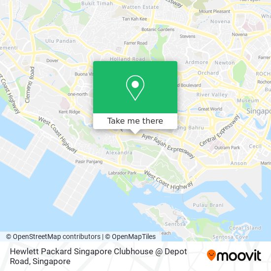 Hewlett Packard Singapore Clubhouse @ Depot Road map