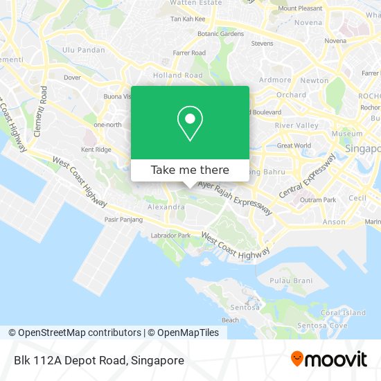 Blk 112A Depot Road地图