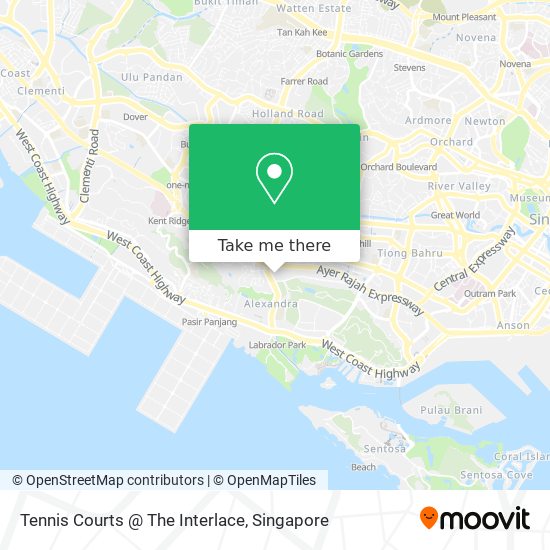 Tennis Courts @ The Interlace map