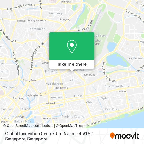 Global Innovation Centre, Ubi Avenue 4 #152 Singapore map