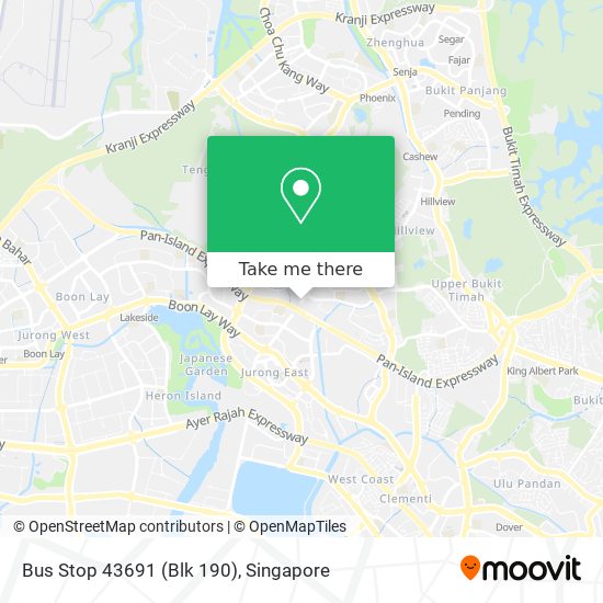 Bus Stop 43691 (Blk 190) map