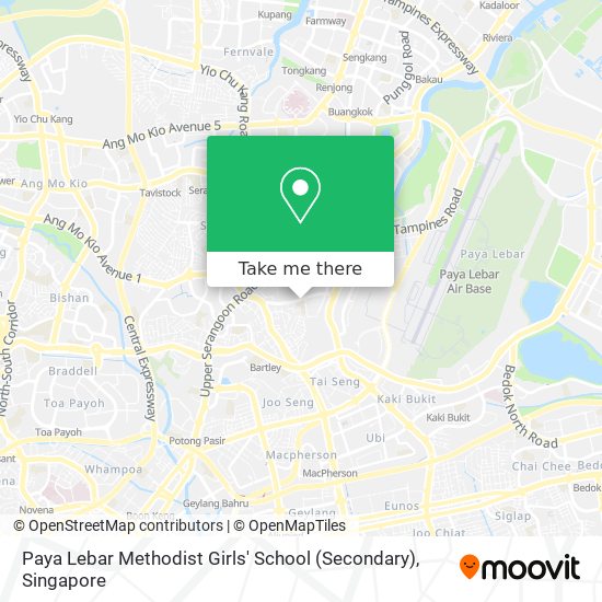 Paya Lebar Methodist Girls' School (Secondary) map