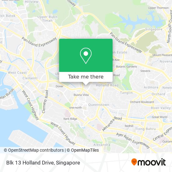 Blk 13 Holland Drive map