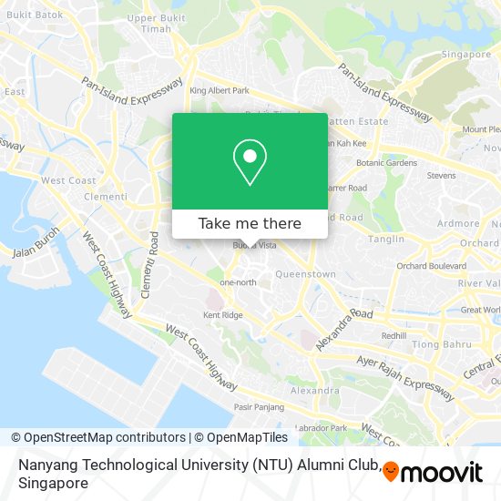 Nanyang Technological University (NTU) Alumni Club map