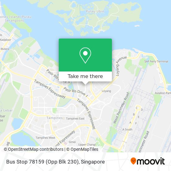 Bus Stop 78159 (Opp Blk 230) map