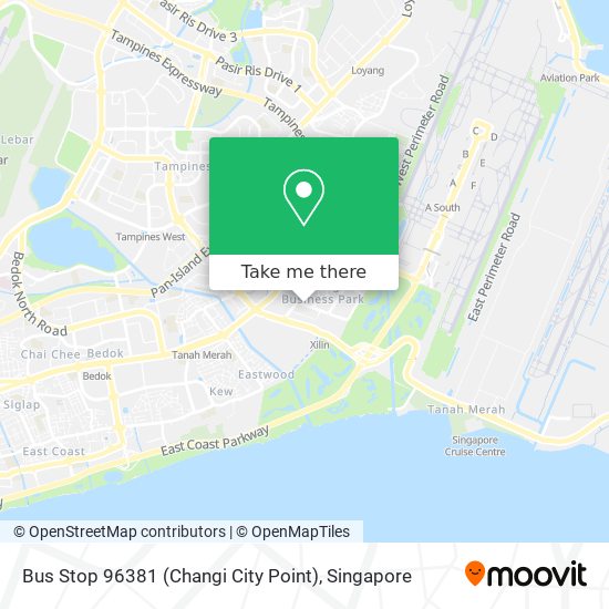 Bus Stop 96381 (Changi City Point) map