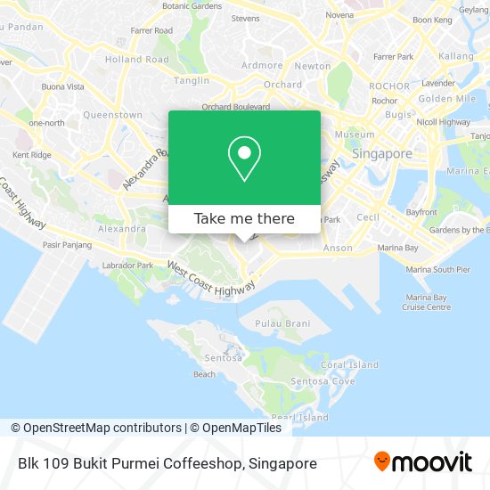 Blk 109 Bukit Purmei Coffeeshop map