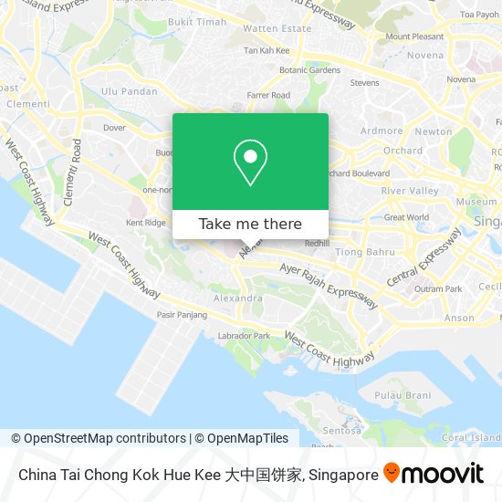 China Tai Chong Kok Hue Kee 大中国饼家地图