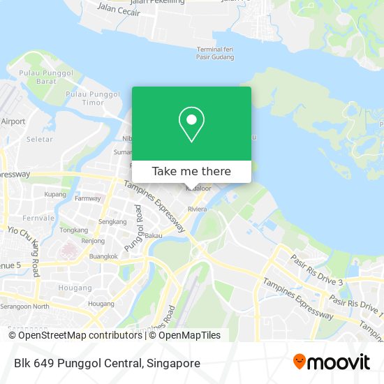 Blk 649 Punggol Central map