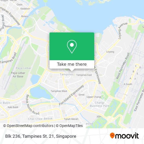 Blk 236, Tampines St. 21 map