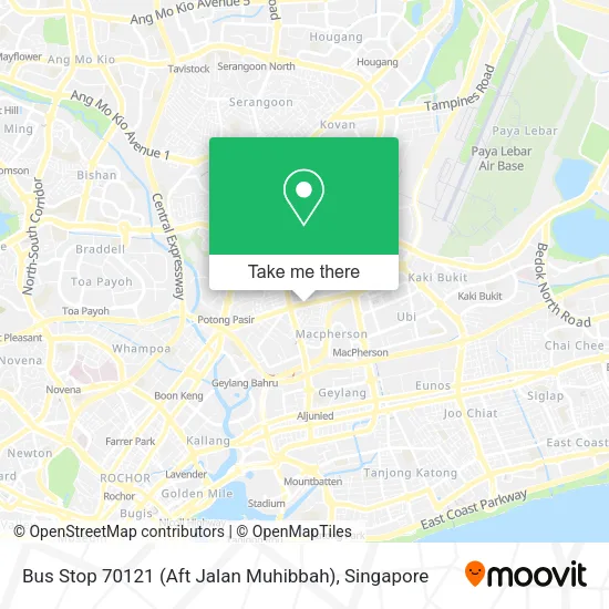 Bus Stop 70121 (Aft Jalan Muhibbah) map
