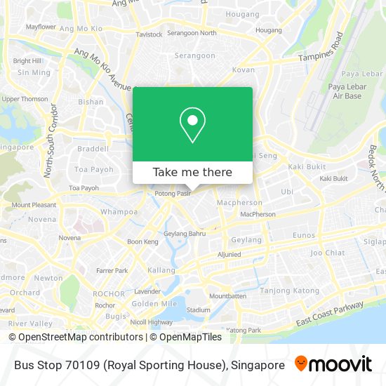 Bus Stop 70109 (Royal Sporting House) map