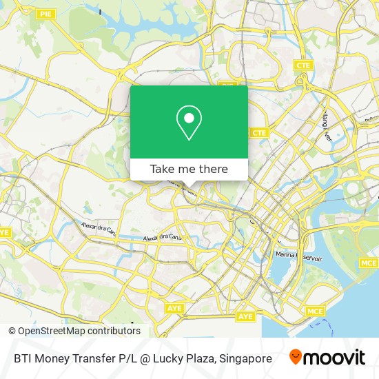 BTI Money Transfer P / L @ Lucky Plaza地图