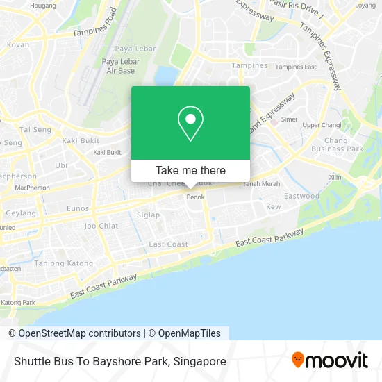 Shuttle Bus To Bayshore Park map