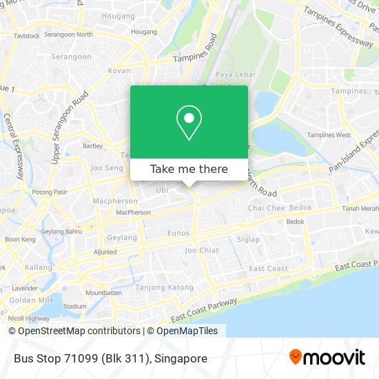 Bus Stop 71099 (Blk 311)地图