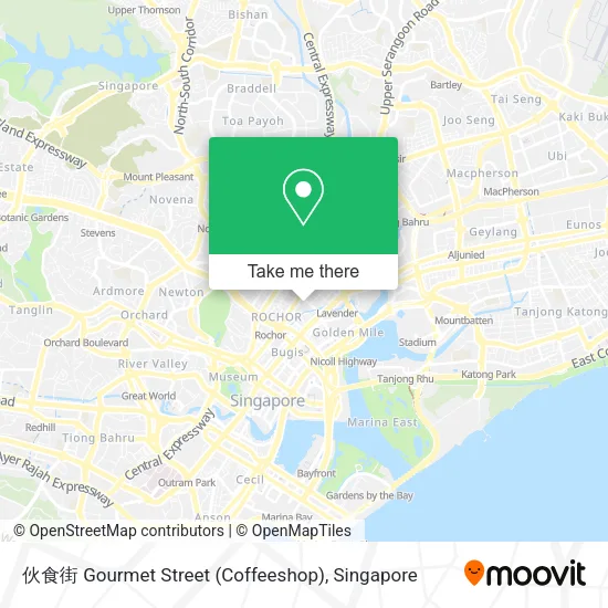 伙食街 Gourmet Street (Coffeeshop) map