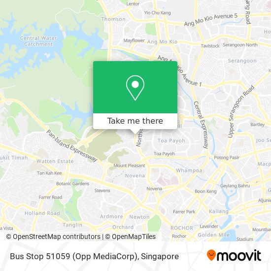 Bus Stop 51059 (Opp MediaCorp) map