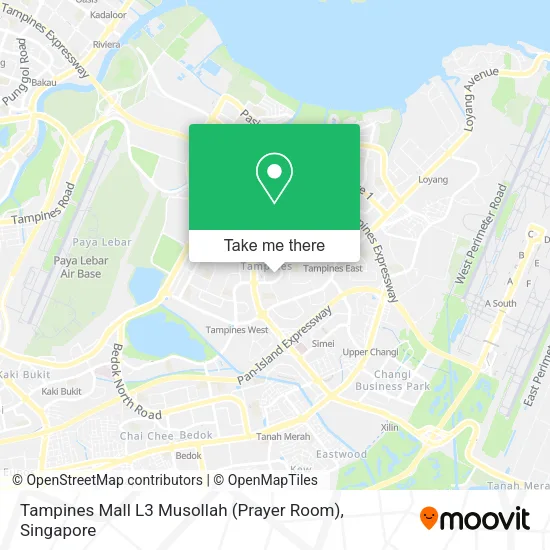 Tampines Mall L3 Musollah (Prayer Room) map