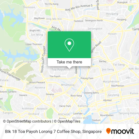 Blk 18 Toa Payoh Lorong 7 Coffee Shop map