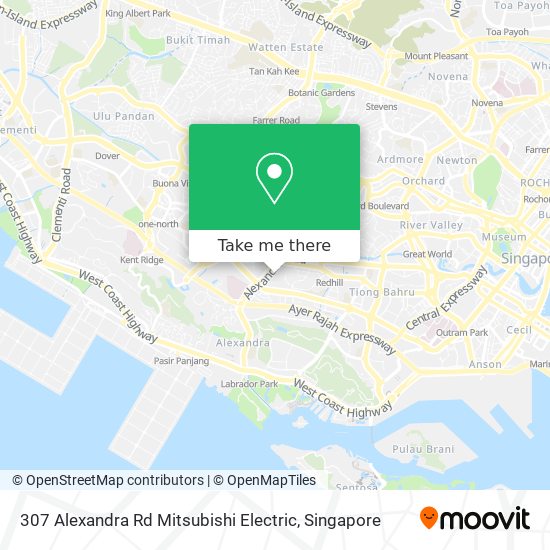 307 Alexandra Rd Mitsubishi Electric map