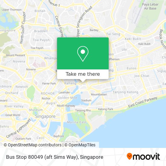 Bus Stop 80049 (aft Sims Way) map