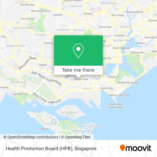 Health Promotion Board (HPB) map