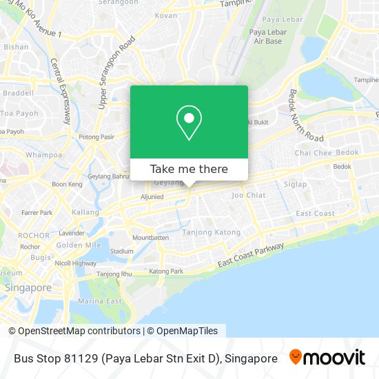 Bus Stop 81129 (Paya Lebar Stn Exit D)地图