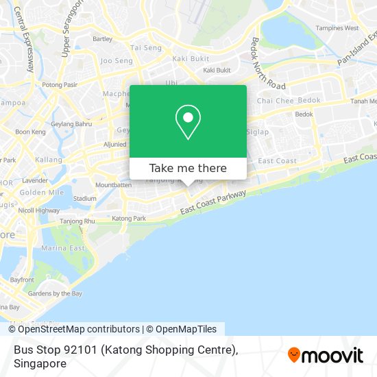 Bus Stop 92101 (Katong Shopping Centre)地图