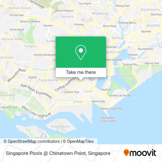Singapore Pools @ Chinatown Point map