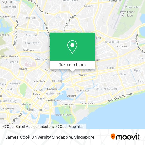 James Cook University Singapore map