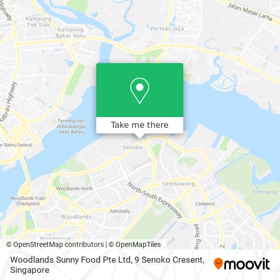 Woodlands Sunny Food Pte Ltd, 9 Senoko Cresent map