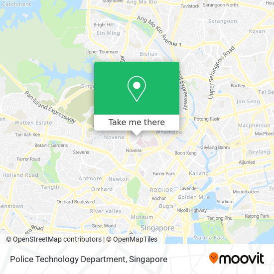 Police Technology Department map