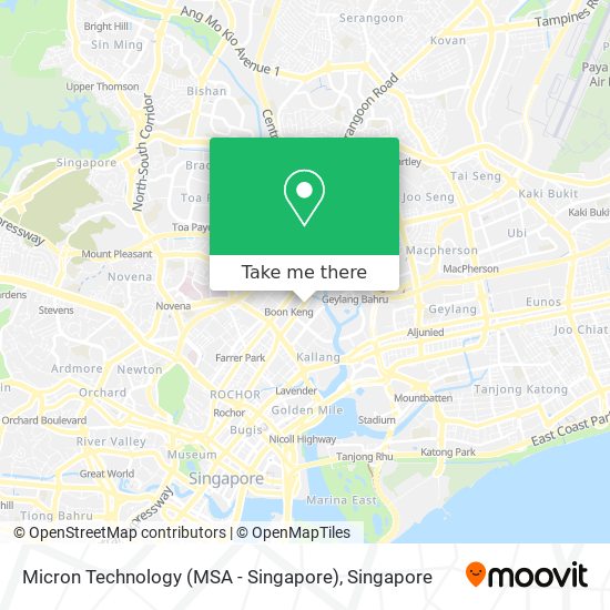 Micron Technology  (MSA - Singapore) map