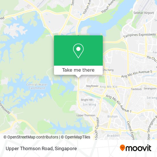 How to get to Upper Thomson Road in Singapore by bus or metro?