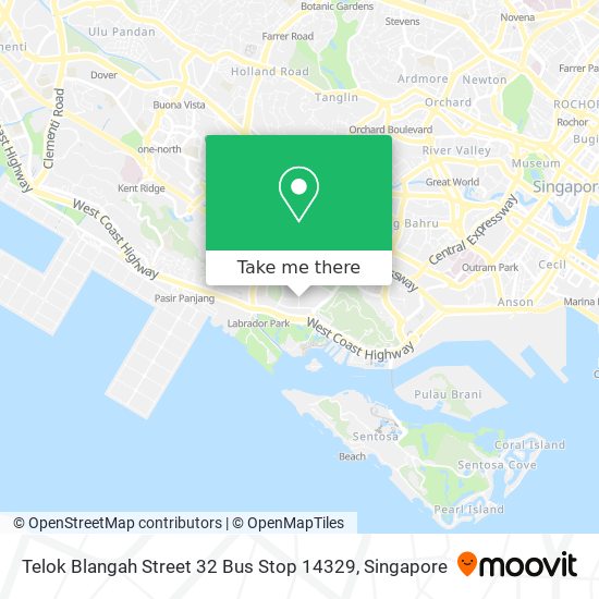 Telok Blangah Street 32 Bus Stop 14329 map