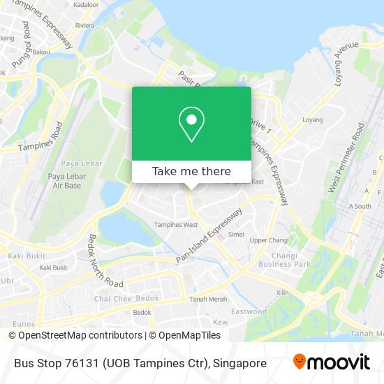 Bus Stop 76131 (UOB Tampines Ctr)地图