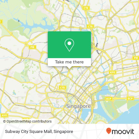 Subway City Square Mall地图