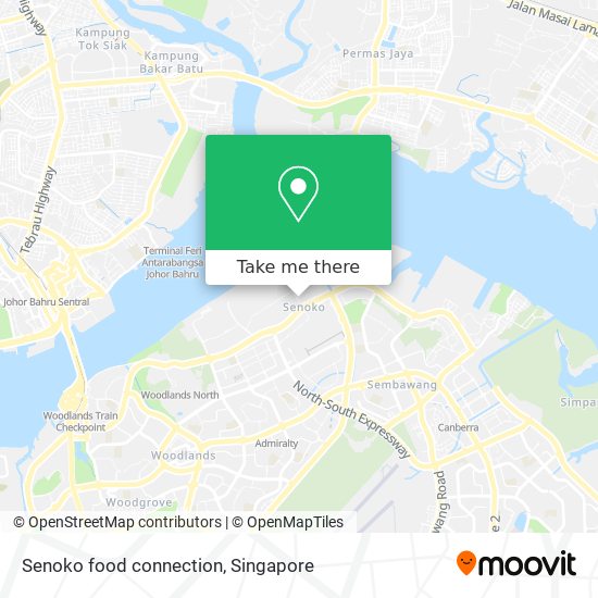 Senoko food connection map