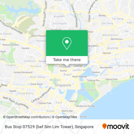 Bus Stop 07529 (bef Sim Lim Tower)地图