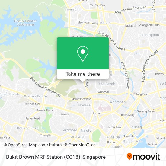 Bukit Brown MRT Station (CC18)地图