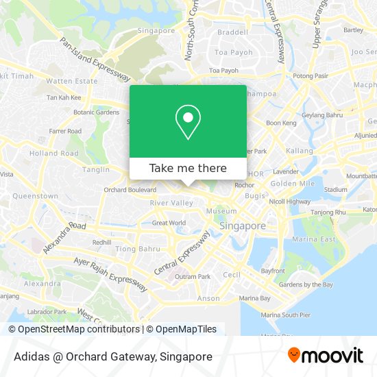 Adidas @ Orchard Gateway map